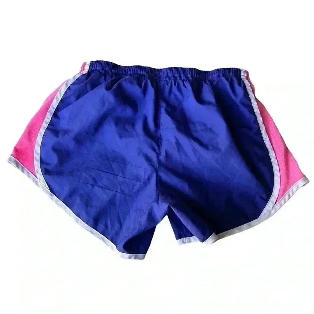NIKE GIRLS DRI-FIT ACTIVE RUNNING SHORTS• SIZE GIRLS LARGE •BLUE/PINK/WHITE